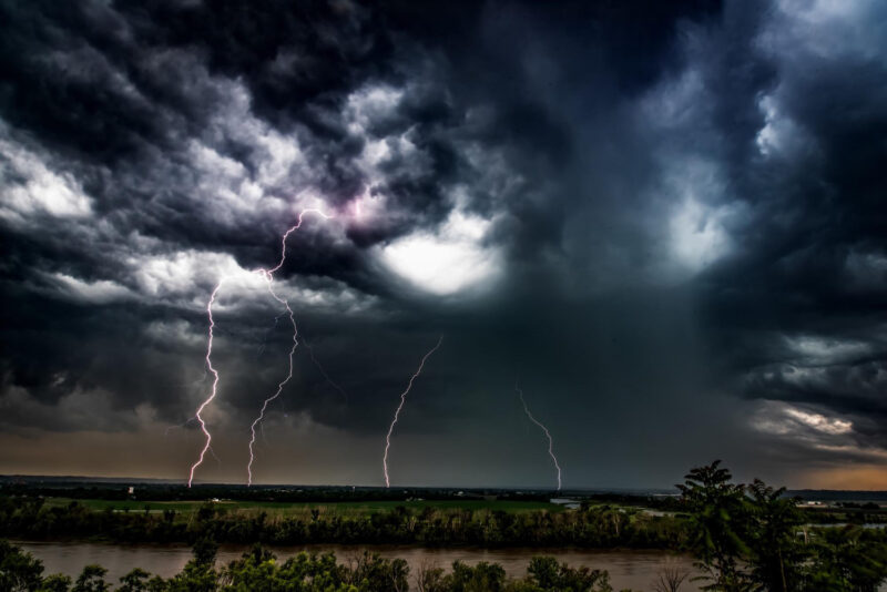 Orages violents Vigilance jaune, 42 départements en alerte