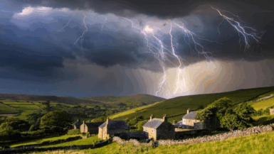 Orages en Auvergne images saisissantes mais les dégâts restent limités