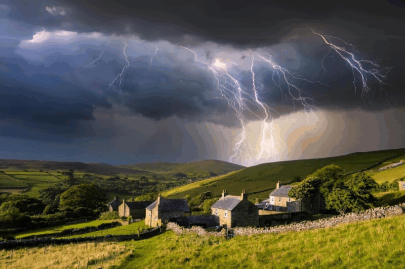 Orages en Auvergne images saisissantes mais les dégâts restent limités